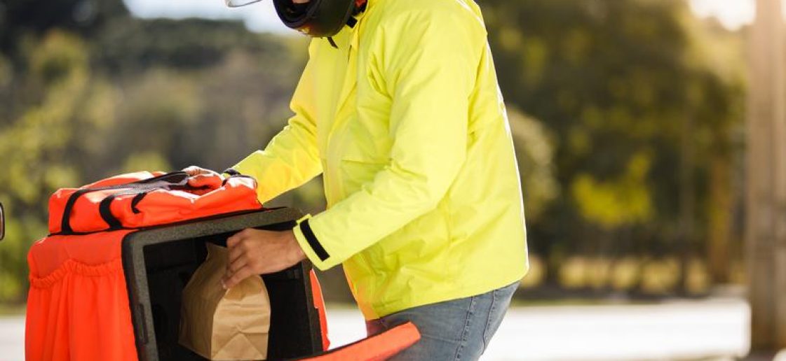 bags ifood descarte ecologico das mochilas de motoqueiro