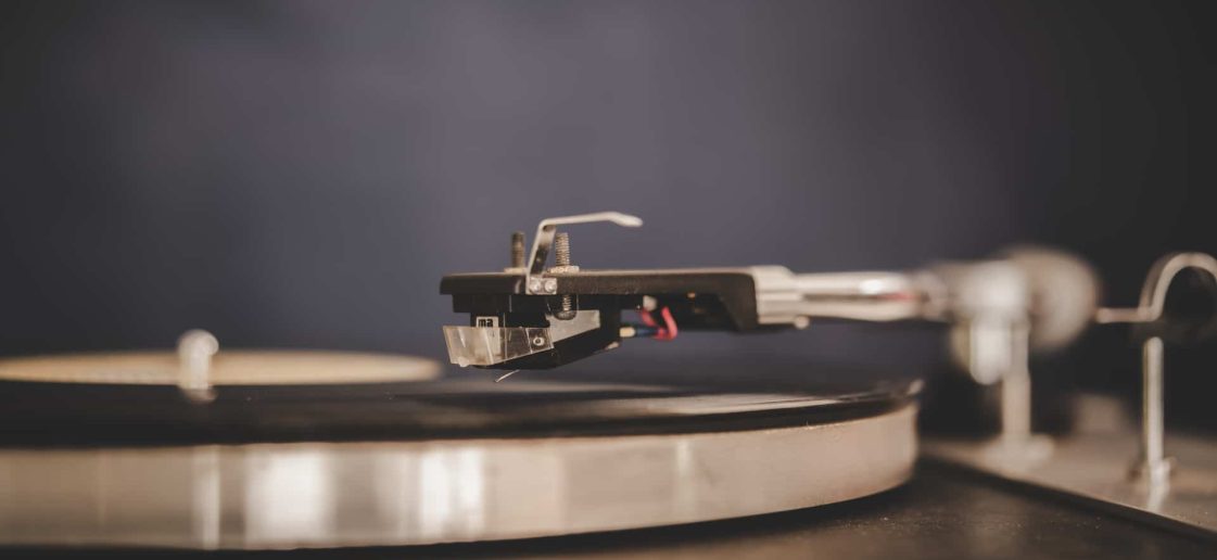 vecteezy spinning record player with vintage vinyl 1990888 1
